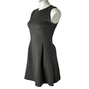 Of Mercer‎ New York Womens Gray Dress High Neck Sleeveless Size 4 Capsule
